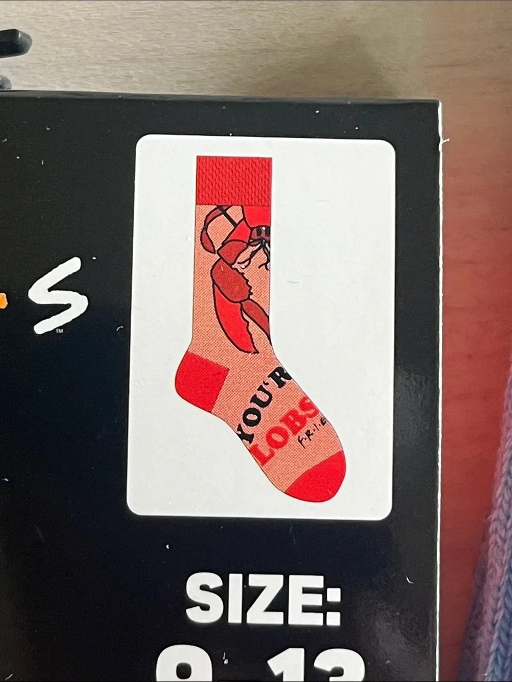 FRIENDS Crew Socks: Joey Doesn’t Share Food or You’re my Lobster - choose 1
